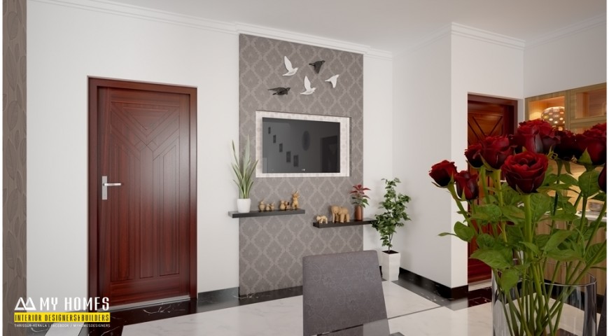 Modern homes dining room & dining table design in kerala