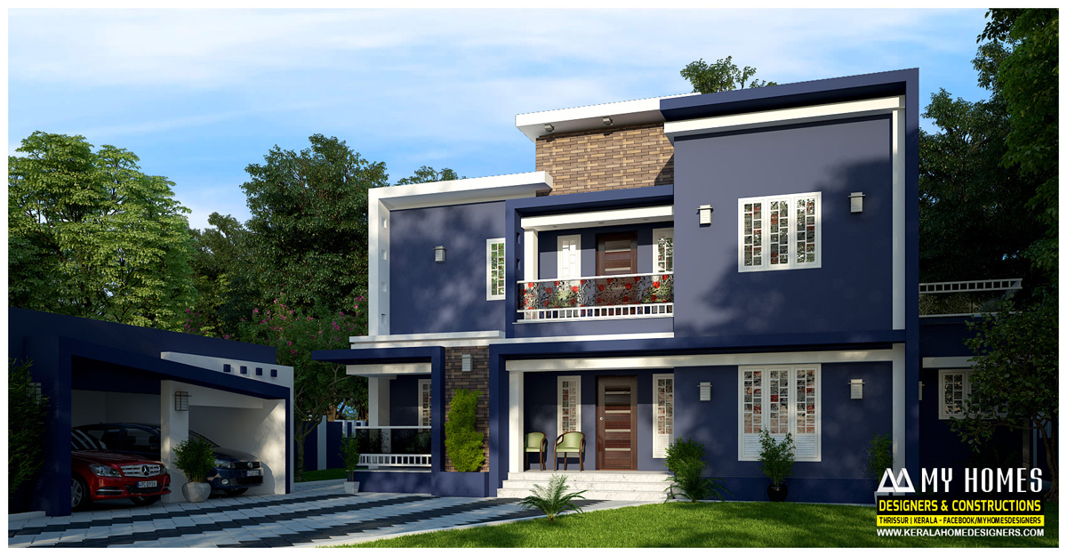 contemporary home kerala