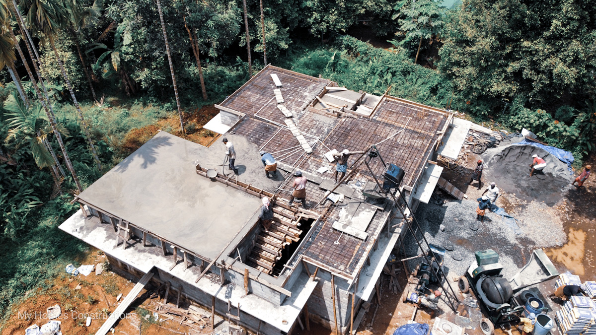 main slab concreting work
