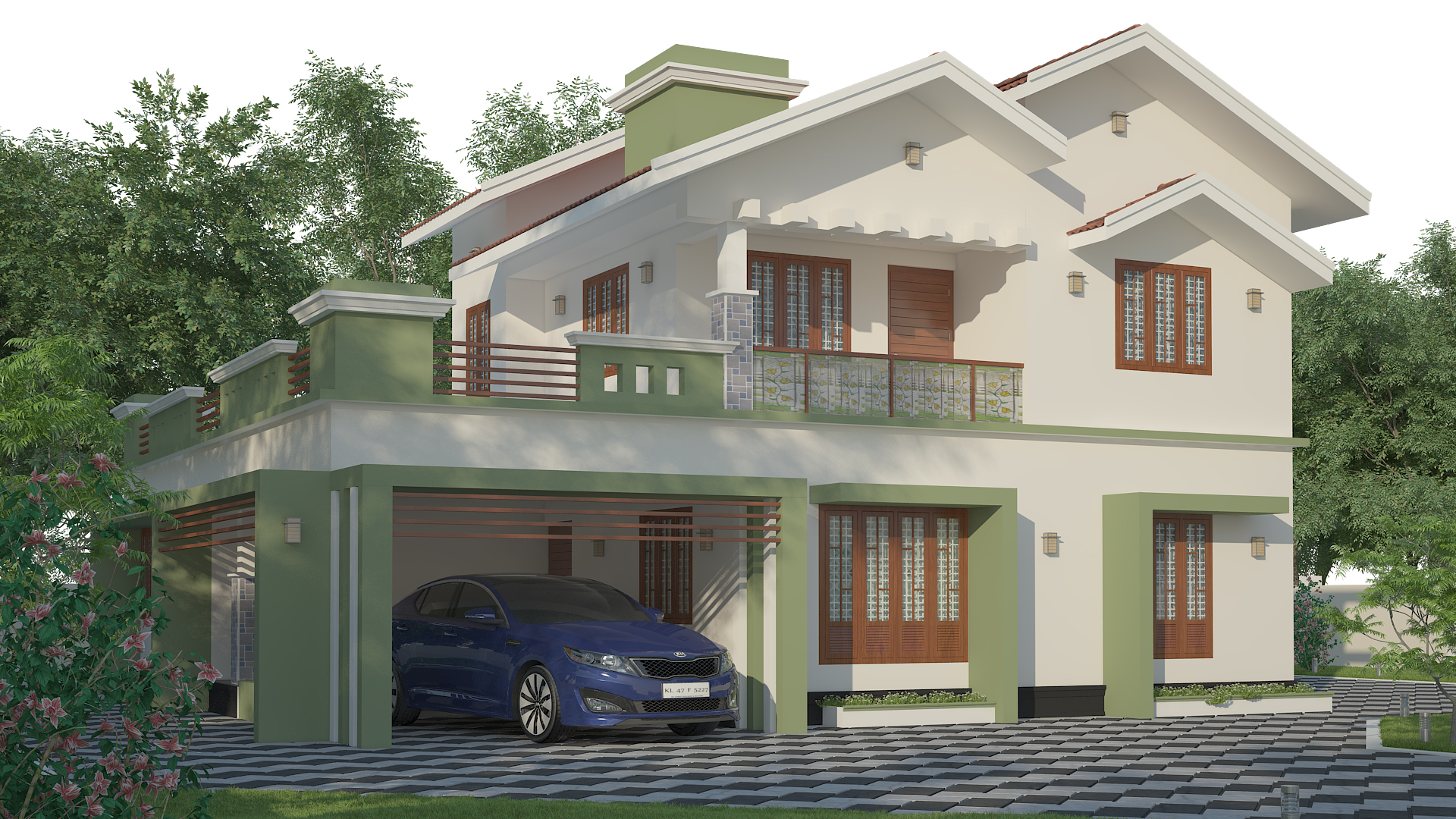 Double floor house design