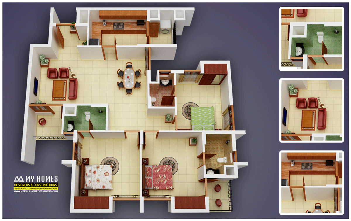 3 bedroom house plan