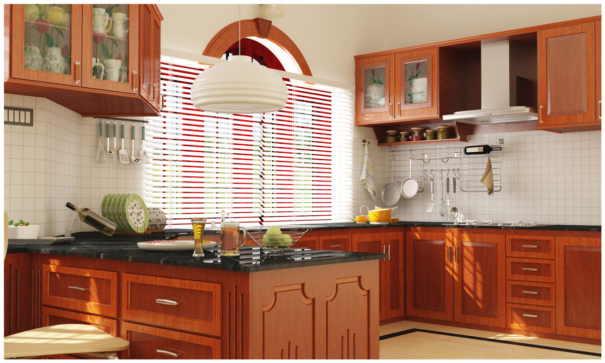 Traditional kitchen design thrissur